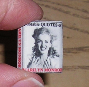 Dollhouse Miniature Book Quotable Quotes of Marilyn Monroe 26 pgs w ...