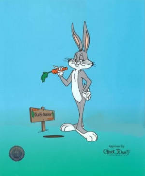 ... cel of the greatest Looney Tunes star of them all... Bugs Bunny