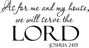 As For Me and My House Christian Wall Decals