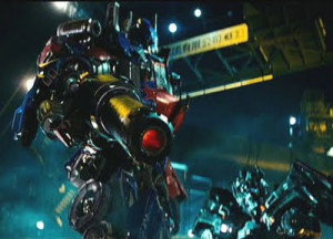 ... and gets a face full of prime s weapon pictured prime and ironhide