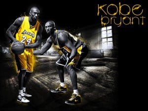 Kobe Bryant With Club LA Lakers Wallpaper