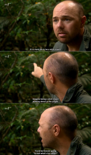 Karl Pilkington on the hardships of being a stick insect. random