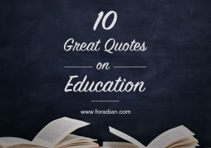 Education is the solution to a good life. It is one well that never ...