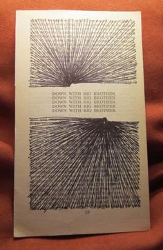 ... quoted art http://www.etsy.com/shop/QuotableLitStudio $15 1984 quotes