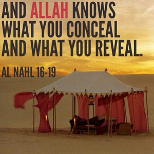 conceal #secret #Muslim #Islam #salaf #Quran # quotesTwo, Al Nahl 16 ...