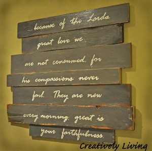 Get the tutorial at Creatively Living .