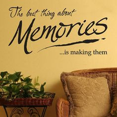 MEMORIES quote Wall stickers and lettering | Flickr - Photo Sharing!
