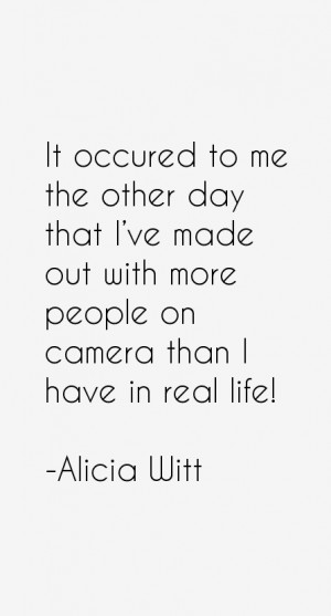 Alicia Witt Quotes amp Sayings