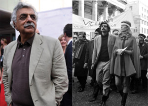Tariq Ali today. And protesting the war with Vanessa Redgrave; London ...
