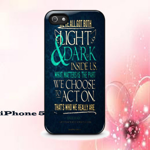 Light & Dark Sirius Black Quote Phone Case Back Cover