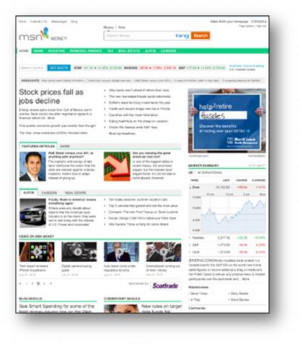 MSN Unveils New Streamlined Site Design for MSN Money