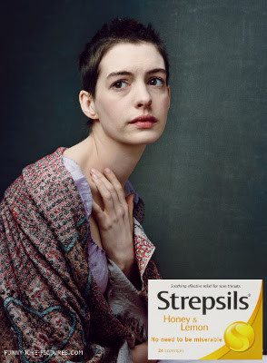 Funny Les Miserables - Anne Hathaway - Vogue - Strepsils