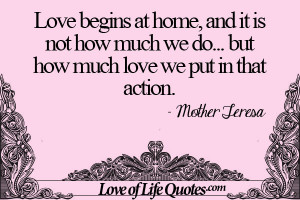 Mother Teresa Love Quote Image