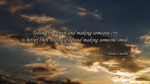 Telling the truth... quote wallpaper
