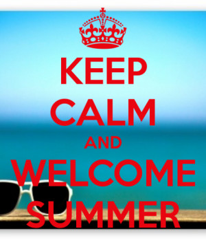 welcome summer card with quote