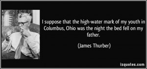 suppose that the high-water mark of my youth in Columbus, Ohio was ...