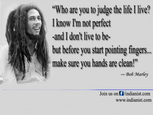 Bob Marley Who Are You Judge
