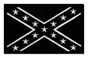... Flag Embroidered Patch Iron-On Civil War Rebel Uniform Emblem