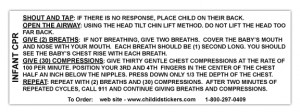 infant cpr diagram first aid