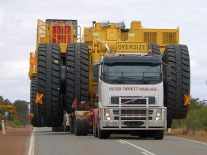 Funny photos funny truck huge wheels