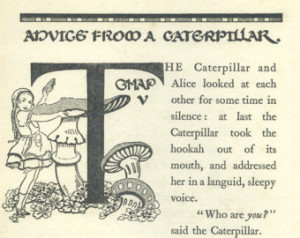 New, ALICE IN WONDERLAND, Vintage I mage 1922, Advice From a ...