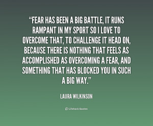 There's nothing like overcoming something that scares you so much ...