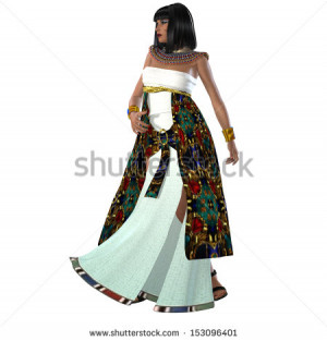 stock-photo-egyptian-nefertiti-egyptian-queen-nefertiti-with-a-dress ...