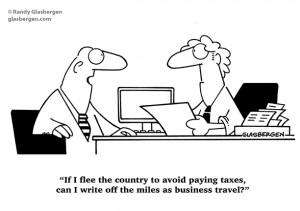 If I flee the country to avoid paying taxes, can I write off the miles ...