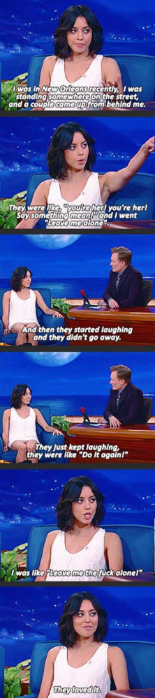 think I love Aubrey Plaza