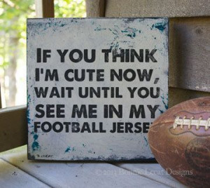 Sports Team Art // Rustic Custom Football sign // by bonnielecat