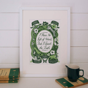 homepage > LUCY LOVES THIS > JUNGLE BOOK, FAMOUS QUOTES PRINT