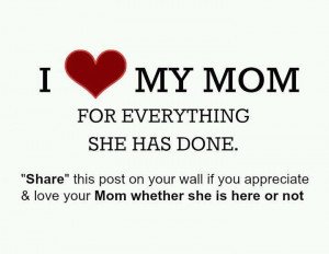 Love My Mom For Everything