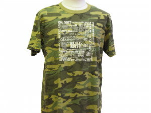 shaded green camo and white print cotton new t-shirt with shit sayings ...