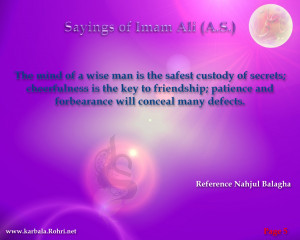 Sayings of Imam Ali (A.S.) Taken from Nahjul Balagha