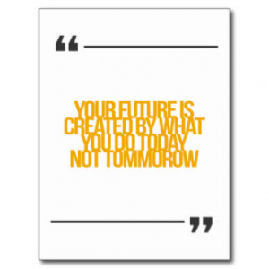 Inspirational and motivational quotes postcard