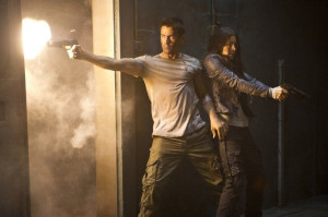 Total Recall (the remake) with Jessica Biel and Colin Farrell