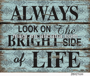 Antique wooden wall plaques with sayings