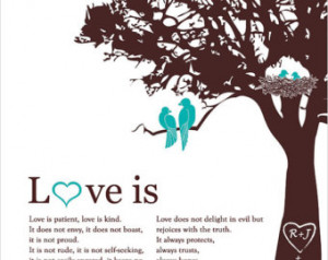 Unique Baby Shower Gift 1 corinthians 13 love Personalized Family Tree ...