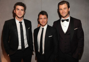 Chris Hemsworth, Luke Hemsworth and Liam Hemsworth