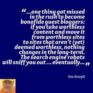 Don Sturgill : Write a Guest Post ONLY if You Have Something Worth ...