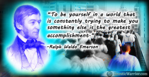 Ralph Emerson Quote To be yourself