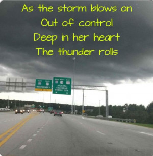 Thunder rolls Country lyrics country quotes Opelika, Alabama