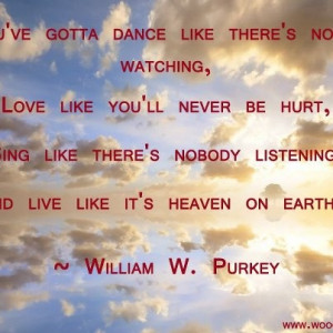 Live like it is heaven on earth! #quote