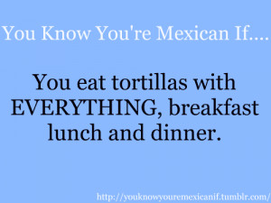 You know you are a Mexican if.....