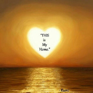 ... photo is from the Rumi Facebook Page]. #heart #sunset #quotes