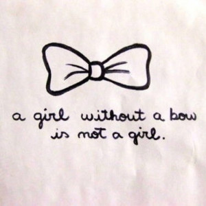 Girly quote bow hairbow