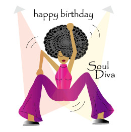 ... Happy Birthday | Soul Diva Black Birthday Card - JWGreetings.co.uk