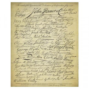 cafepress.comSigners of the Declaration of Independence Poster