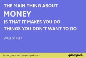 money greed quotes