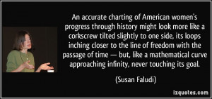 women's progress through history might look more like a corkscrew ...